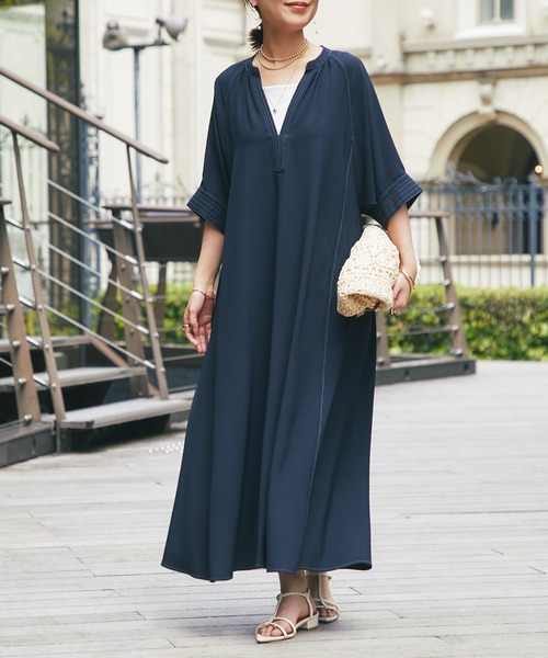 un dix cors ワンピース 「2サイズ展開」接触冷感スキッパー