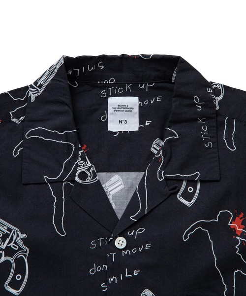 BEDWIN & THE HEARTBREAKERS シャツ CALI Ex.S/S OPEN COLLAR