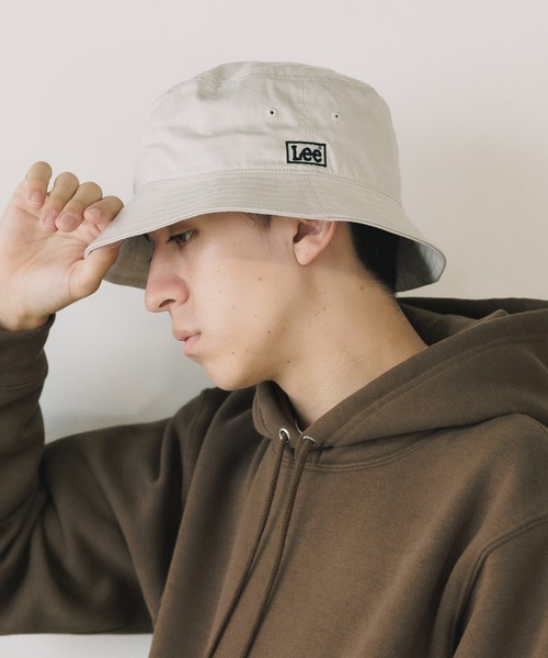 Lee（リー） 帽子 ハット LE BUCKET NANO-W TWILL ロゴ バケットハット