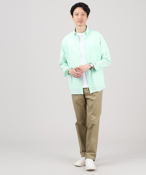 TAKEO KIKUCHI（タケオキクチ） シャツ 「抗菌防臭/シーズンレス」シア