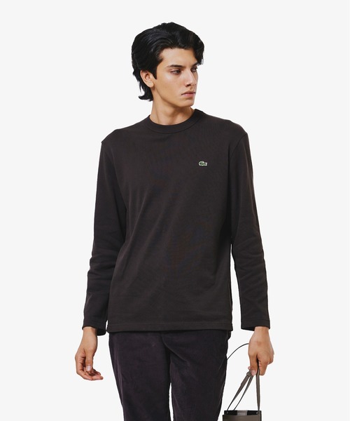 LACOSTE クラシックフィット Tシャツ ２枚セット LACOSTE シャツ リラックスフィット シルクブレンドオープン