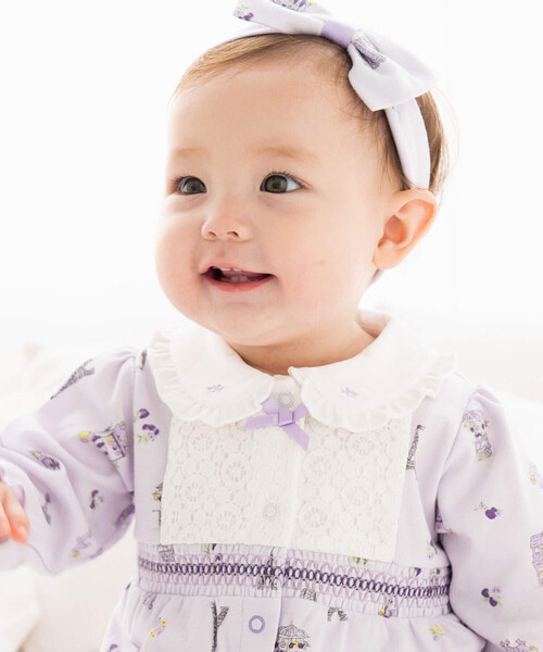 melted butter カバーオール06-09m fillot de bebe reduction ベビー服 ロンパース スムースパリ