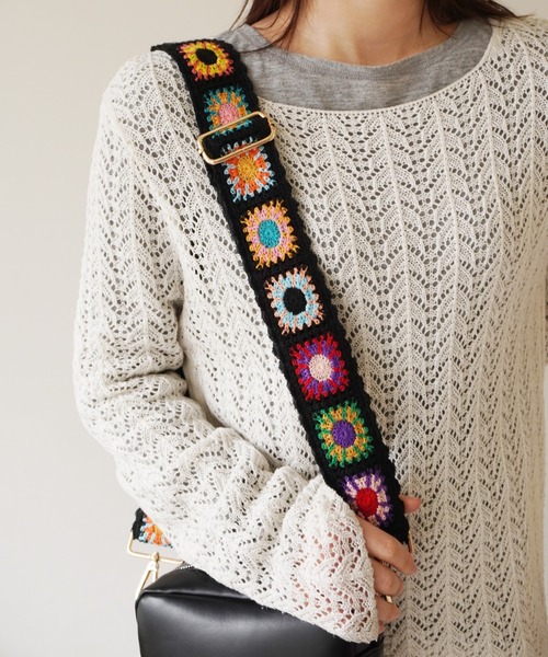 ベルト 「 ammy. / エイミードット 」 カギ編み ショルダー ストラップ