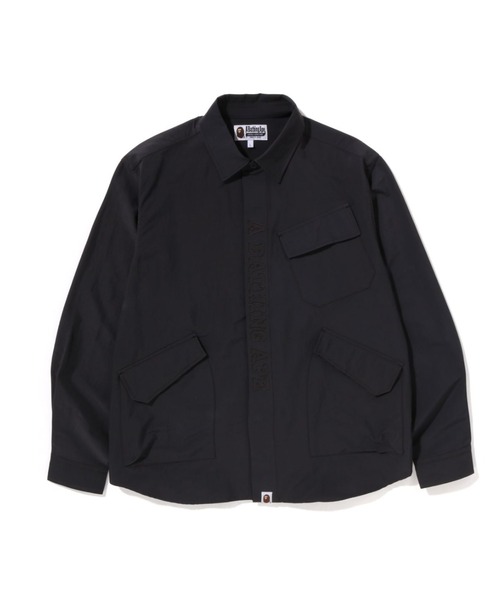 A BATHING APE シャツ RELAXED FIT ARMY SHIRT M メンズ