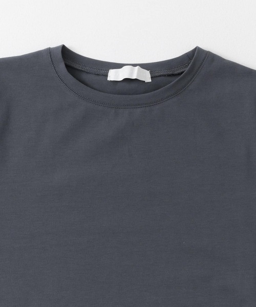 ACTUALEE 売れ筋商品|||アクチュアリー Tシャツ トップス レディース Tops Grey antiqua ロゴ Tシャツ 配色 レディース トップス フォトプリント