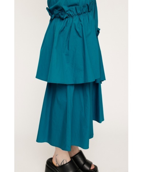SLY（スライ） ロング スカート 夏 ASYMMETRY FRILL SK アシンメトリー