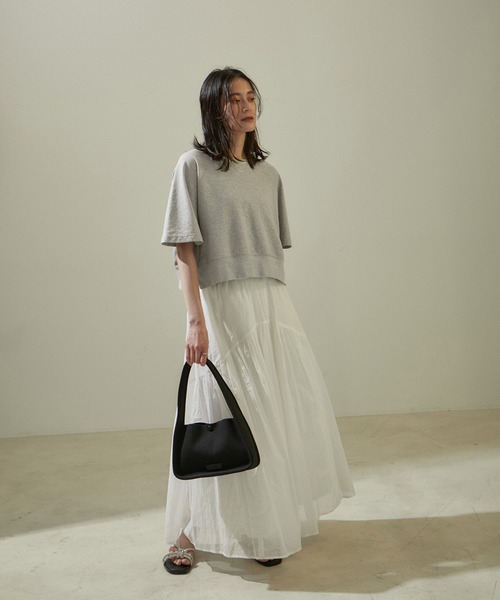 SALON adam et rope' tシャツ 「WEB限定」サイドジップハーフ
