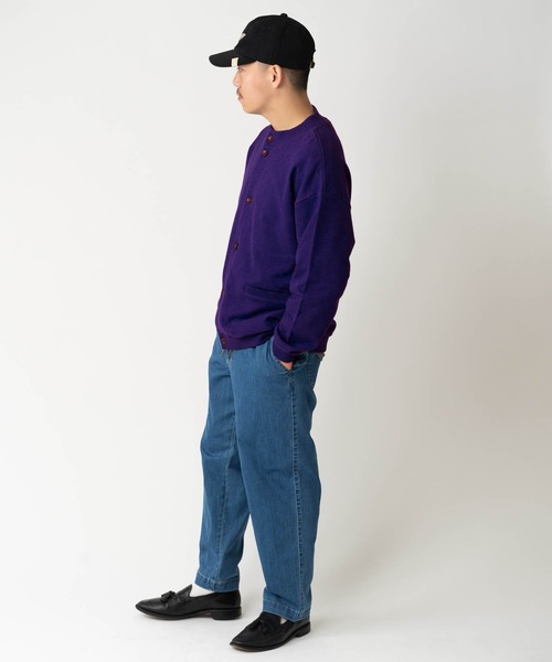 マーズのカーデ RODEO CROWNS WIDE BOWL | 襟付きメッシュニットカーディガン (ニット
