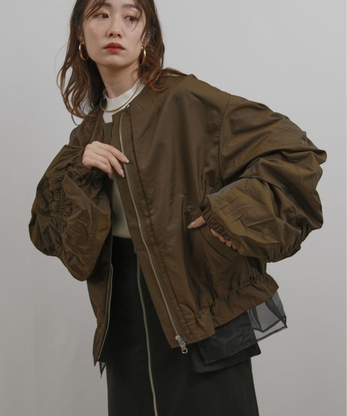 palm RICHE（ポームリシュ） ブルゾン アウター シャーリングブルゾン