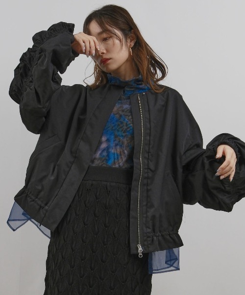 palm RICHE（ポームリシュ） ブルゾン アウター シャーリングブルゾン