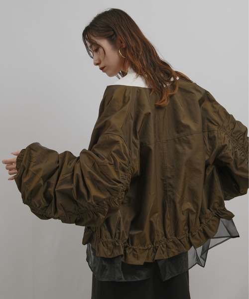 palm RICHE（ポームリシュ） ブルゾン アウター シャーリングブルゾン