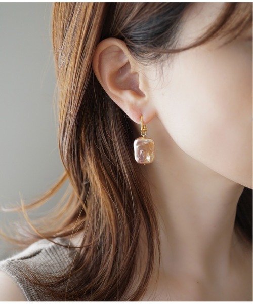 Meach. チャーム 「Meach.」14kgf淡水パールチャーム-2／ピアス 