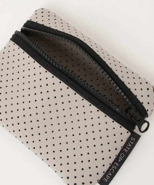 STATEOFESCAPEベージュと黒のドット柄トートバッグ 新品】STATE OF ESCAPE ドット柄 トートバッグ 【公式通販】