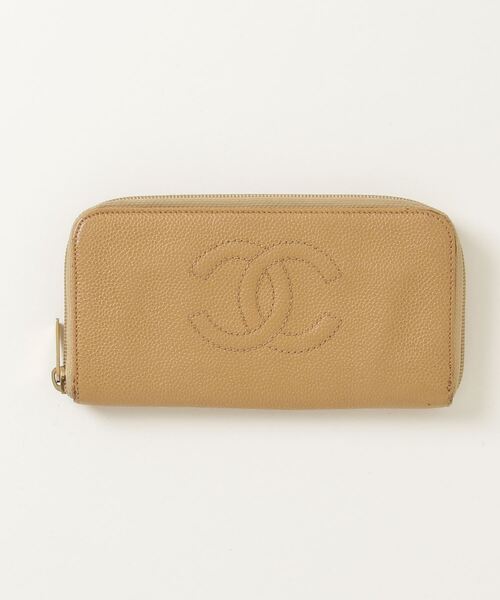 大人女子_バイカラー_CHANEL_カード_財布_フラグメント_ブラウン CHANEL 「CHANEL」 財布 - ブラウン レディース : ZOZOTOWN