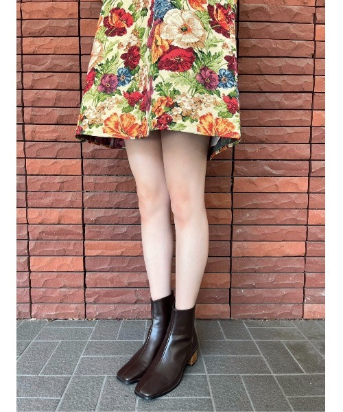 アマイルショートブーツ レディース AMAIL ブーツ SQUARE TOE ショートブーツ レディース : ZOZOTOWN