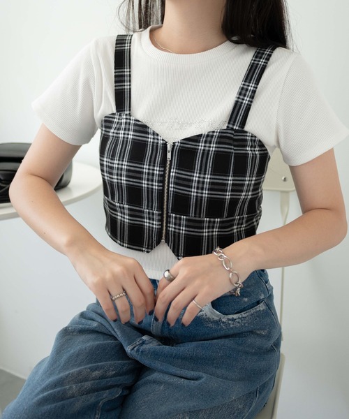 WEGO キャミソール WEGO/ジップビスチェ : ZOZOTOWN Yahoo!店
