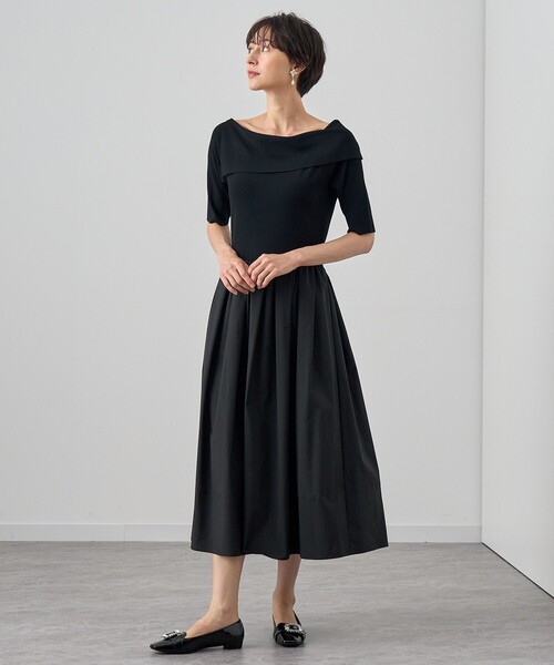 【人気完売品】ANAYI アナイ　タフタコンビドッキングワンピース　ロング アナイ 36 タフタコンビドッキングワンピース - メルカリ