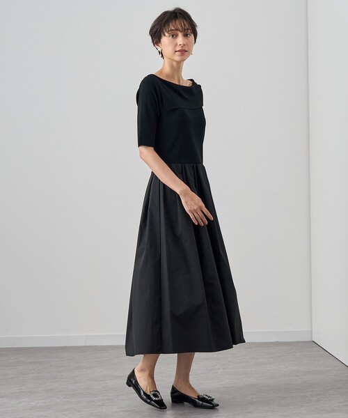 【人気完売品】ANAYI アナイ　タフタコンビドッキングワンピース　ロング たま様専用】 極美品☆ANAYI アナイ タフタコンビドッキング