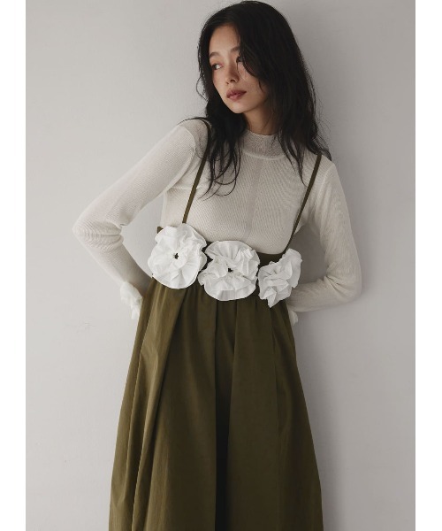 【50%OFF】  袖フリルシアーニット　COEL　コエル　ニット COEL ニット セーター 袖フリルシアーニット レディース