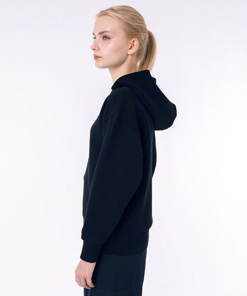LACOSTE / ラコステ ブランドネームロゴステッチ クロップド丈 ダブルフェイススウェットフーディー / スウェットパーカー LACOSTE｜ブランドネームロゴステッチ クロップド丈 ダブル