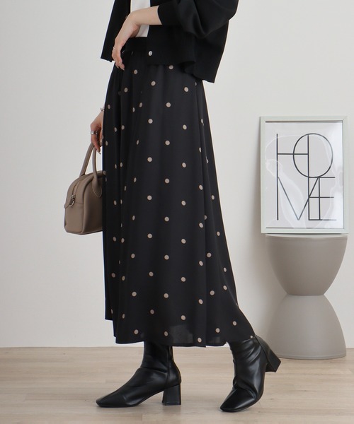 EGLANTINE スカート Eglantine ドット柄スカート セットアップ