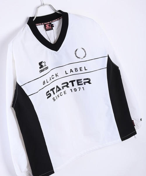 tシャツ STARTER BLACK LABEL ナイロン 配色切替 プルオーバー オーバーサイズ 長袖 レディース