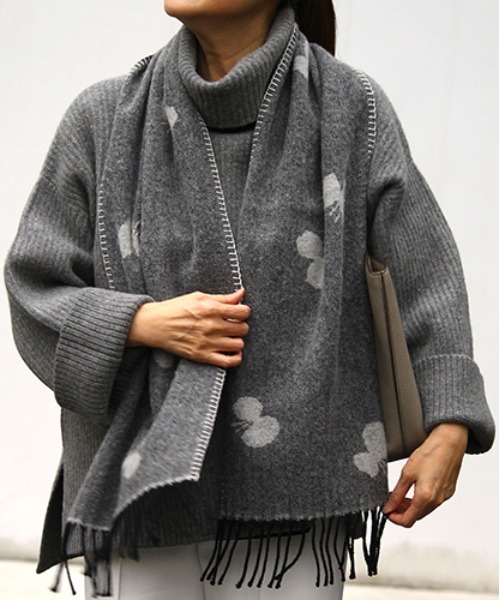 KLIPPAN マフラー ストール カシミア混 ウールロングマフラー