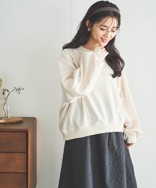 mil（ミル） トレーナー スウェット 「150cm前後の小柄さんサイズ」袖