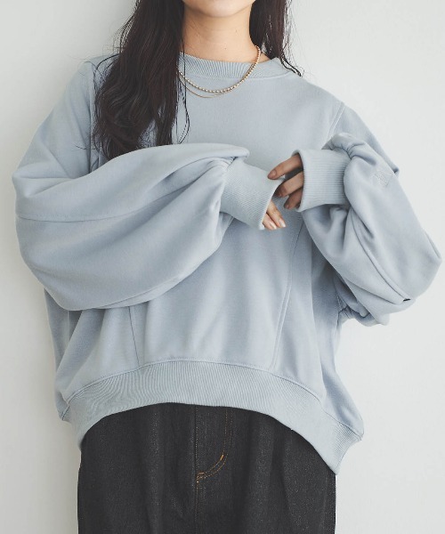 mil（ミル） トレーナー スウェット 「150cm前後の小柄さんサイズ」袖