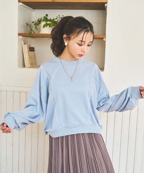 mil（ミル） トレーナー スウェット 「150cm前後の小柄さんサイズ」袖