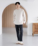 セーター ニット メルティクルーネックプルオー...の詳細画像2