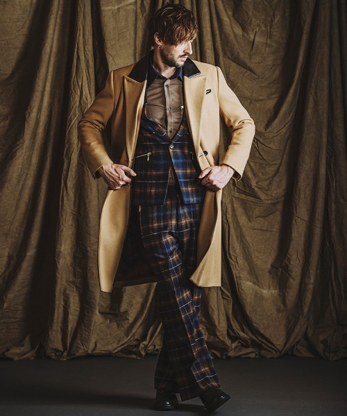 NO ID.（ノーアイディー） パンツ mp12907- ワイドレッグZIPトラウザー