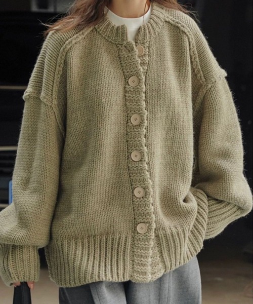 LYEON ニット セーター アウトリンキングオーバーサイズニット