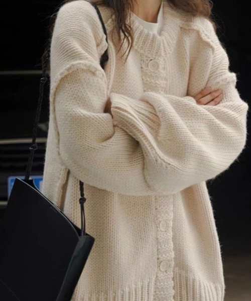 LYEON ニット セーター アウトリンキングオーバーサイズニット