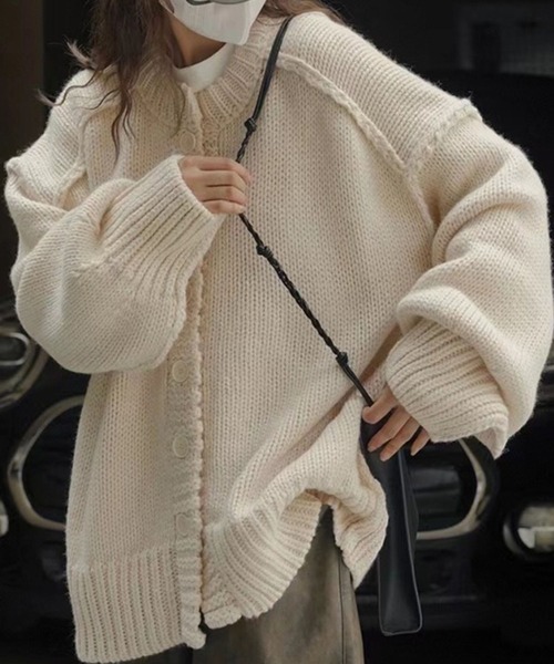 LYEON ニット セーター アウトリンキングオーバーサイズニット