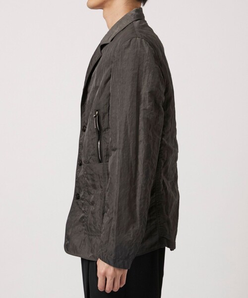 ジャケット テーラードジャケット 「NULABEL/ニューレーベル」GARMENT DYED NYLON BLAZER メンズの画像