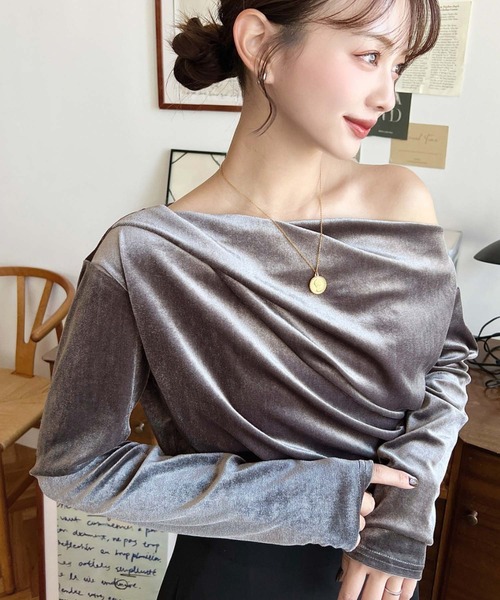 ♡AnelaTokyoベージュドレープカットソー ANELATOKYO___news_4ca17c1b-