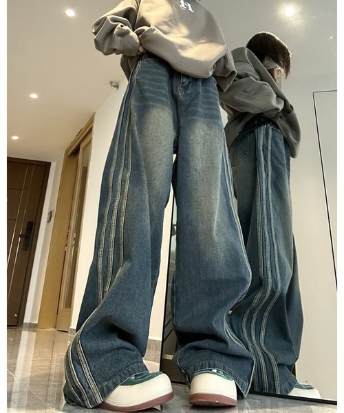 xtonz woman FXXK YOU ステッチデニムパンツ xtonz woman FXXK YOU ステッチデニムパンツ Xtonz | Official