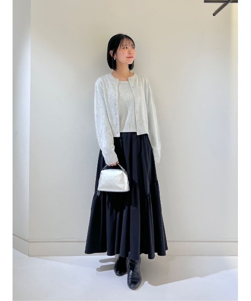 カーディガン 「LOULOU WILLOUGHBY」ラメメランジェカーディガン レディース allureville｜【LOULOU WILLOUGHBY】ラメメランジェカーディガン