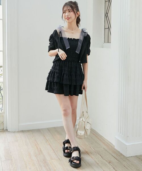 MAJESTIC LEGON（マジェスティックレゴン） スカート カットレース