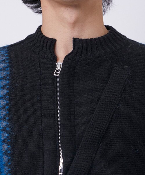 セーター ニット 「TAMME/タム」FAIR ISLE FRONT SLIT KNIT メンズの画像