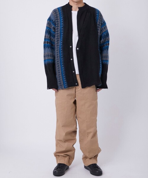 Tamme（タム） セーター ニット 「TAMME/タム」FAIR ISLE FRONT SLIT