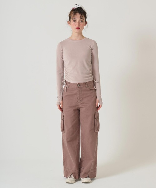 TINA：JOJUN（ティーナジョジュン） tシャツ サイドドロスト ロンT