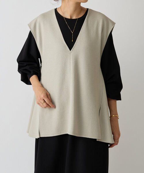 【美品】BEARDSLEY ブークレフレアーベスト Fサイズ BEARDSLEY｜ブークレフレアーベスト | Rakuten Fashion(楽天