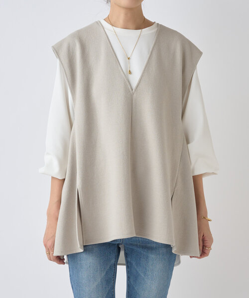 【美品】BEARDSLEY ブークレフレアーベスト Fサイズ BEARDSLEY｜ブークレフレアーベスト | Rakuten Fashion(楽天
