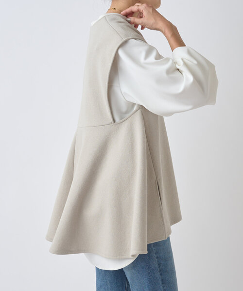 【美品】BEARDSLEY ブークレフレアーベスト Fサイズ BEARDSLEY｜ブークレフレアーベスト | Rakuten Fashion(楽天