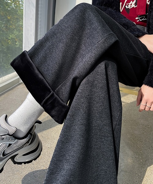 スラックス パンツ 裏起毛パンツ レディース : ZOZOTOWN Yahoo!店