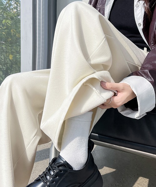 スラックス パンツ 裏起毛パンツ レディース : ZOZOTOWN Yahoo!店