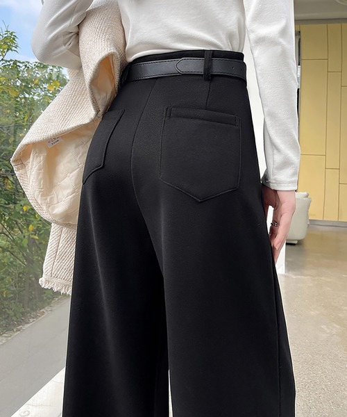 スラックス パンツ 裏起毛パンツ レディース : ZOZOTOWN Yahoo!店