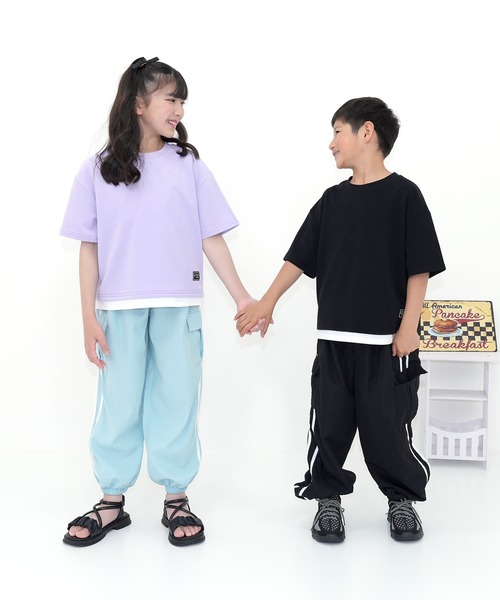 Bee des Bee パンツ ダブルライン カーゴパンツ キッズ 子供服 男の子